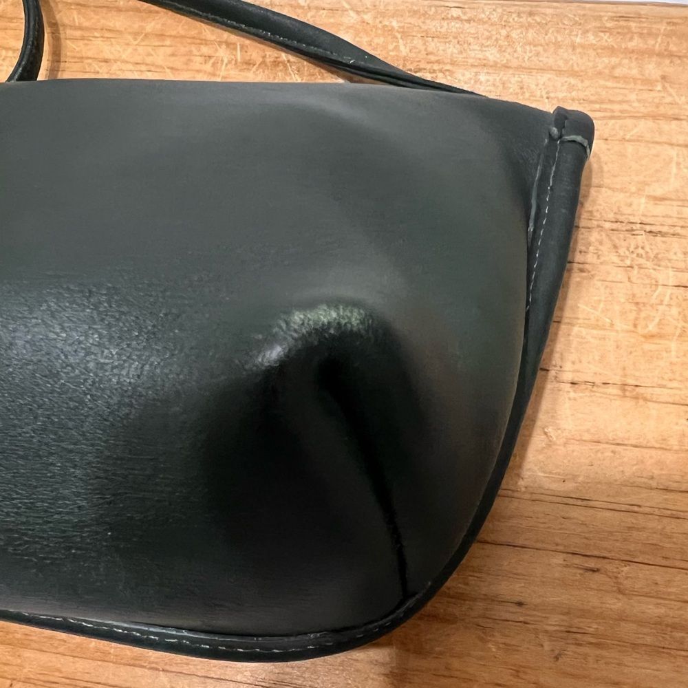 Vintage Coach Green Everette Leather Crossbody Bag Style No 9934 RARE GREEN - Picture 7 of 15